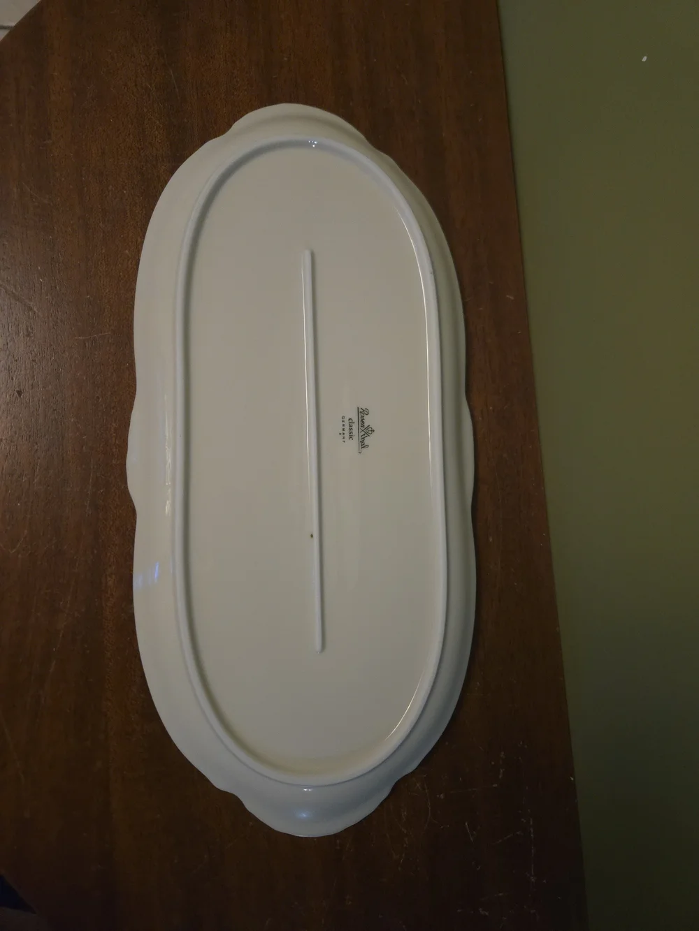 Rosenthal Classic White Porcelain Oval Platter 14x7 in Germany Solid Glossy